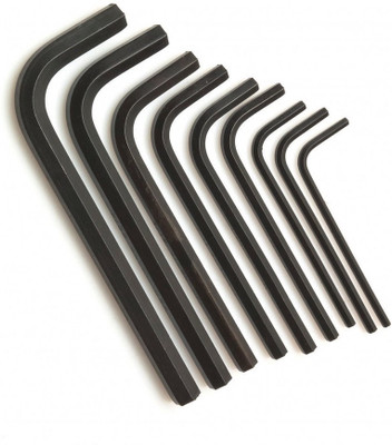 DUMDAAR Heavy Duty Anchor Hex allen key set of 9pc Allen Key Set