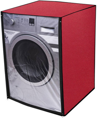 Fabrious Front Loading Washing Machine  Cover(Width: 63 cm, Red)