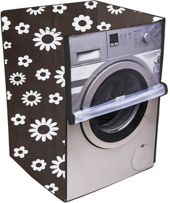 Fabrious Front Loading Washing Machine  Cover(Width: 62 cm, Black, White)