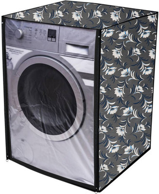 KingMatters Front Loading Washing Machine  Cover(Width: 66 cm, Grey, White)