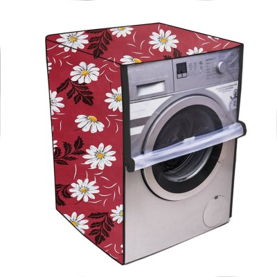 KingMatters Front Loading Washing Machine  Cover(Width: 68 cm, Red, White)