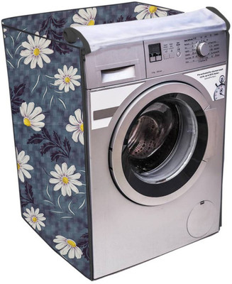 KingMatters Front Loading Washing Machine  Cover(Width: 66 cm, White, Grey)