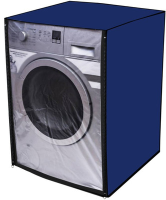 KingMatters Front Loading Washing Machine  Cover(Width: 61 cm, Dark blue, blue)