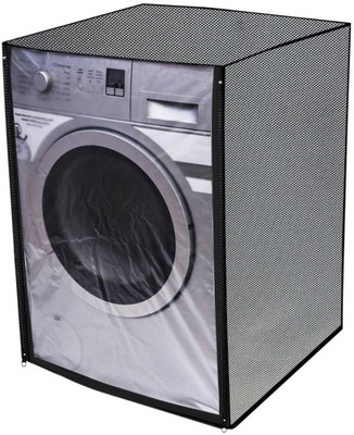 KingMatters Front Loading Washing Machine  Cover(Width: 63 cm, Grey)