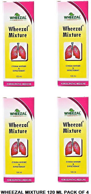 WHEEZAL Mixture Cough Mixture Pack of 4(Pack of 4, 480 ml)