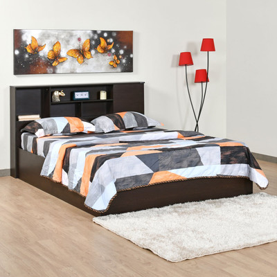 Nilkamal Mozart Engineered Wood King Box Bed(Finish Color - Brown, Delivery Condition - Knock Down)
