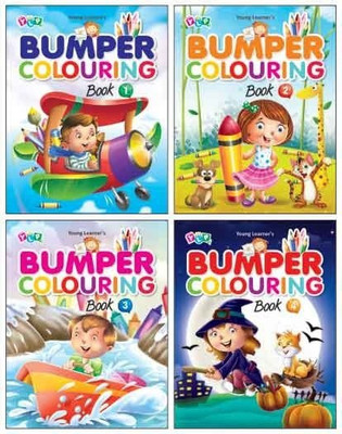 Bumper Colouring ( Set of 4 Titles)(English, Paperback, Young Learner)