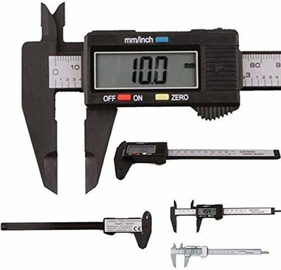 MFORALL Inch and Millimeter Conversion Measuring Digital Vernier Caliper with Large LCD Screen, Auto-off Feature for Household/DIY Measurement Inch and Millimeter Conversion Measuring Digital Vernier Caliper with Large LCD Screen, Auto-off Feature for Household/DIY Measurement (0-6 inches) Digital C