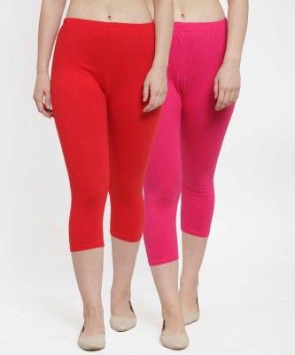 ComfyStyle Women Red, Pink Capri