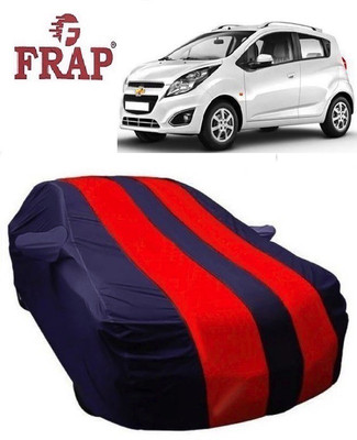 Frap Car Cover For Chevrolet Beat (With Mirror Pockets)(Red, Blue)