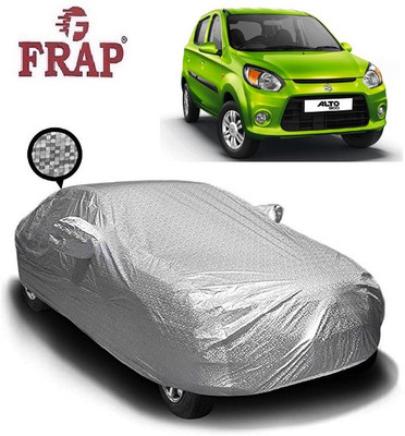 Frap Car Cover For Maruti Alto 800 (With Mirror Pockets)(Silver)