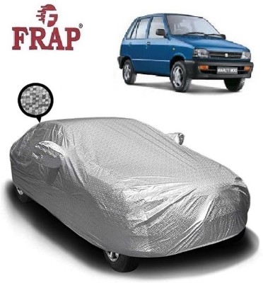 Frap Car Cover For Maruti 800 (With Mirror Pockets)(Silver)