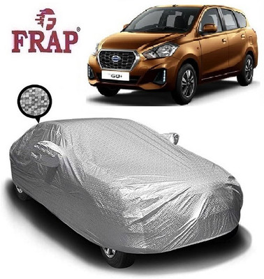 Frap Car Cover For Datsun Go+ (With Mirror Pockets)(Silver)