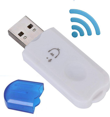 EZGER v2.1+EDR Car Bluetooth Device with Adapter Dongle, Audio Receiver, MP3 Player, Transmitter(White)