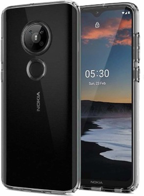 Coverage Back Cover for NOKIA 5.3(Transparent, Dual Protection, Pack of: 1)