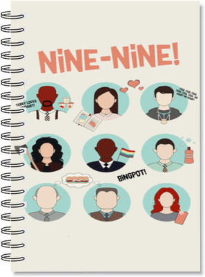 craft maniacs BROOKLYN NINE NINE COLLECTION A5 Diary RULED 160 Pages(Multicolor)