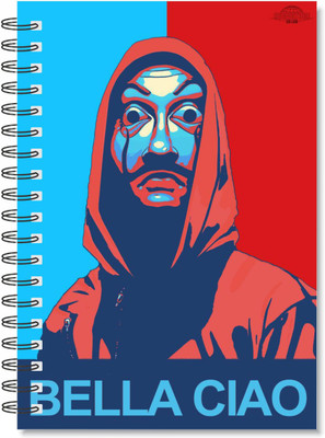 craft maniacs MONEY HEIST COLLECTION A5 Diary RULED 160 Pages(Multicolor)