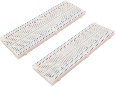 Grahikum Breadboard 830 Point Solderless Prototype PCB Board Kit Protoboard MB-102 for Arduino DIY Electronics kit(Pack of 2) Electronic Components Electronic Hobby Kit