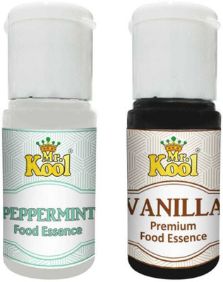 Mr.Kool Rich Flavouring Essence 20ml each | Refreshing Peppermint and Vanilla Premium | Food Flavour Essence for Cake, Cookies, Ice Cream, Sweets, Desserts, Cupcakes| Food Essence 20ml Vanilla Liquid Food Essence(40 ml) Mr.Kool Rich Flavouring Essence 20ml each | Refreshing Peppermint and Vanilla Premium | Food Flavour Essence for Cake, Cookies, Ice Cream, Sweets, Desserts, Cupcakes| Food Essence 20ml Vanilla Liquid Food Essence(40 ml)