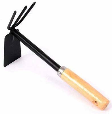 GREEN TOUCH Hoe with 3 prong Garden Tool Kit