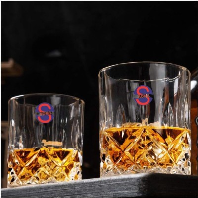 AFAST (Pack of 2) GlassHub-F2.a Glass Set Whisky Glass(180 ml, Glass, Clear)