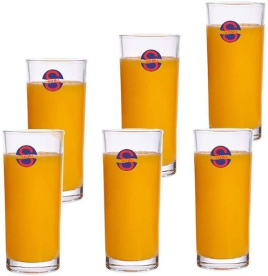 AFAST (Pack of 6) GlassHub-E6.a Glass Set Water/Juice Glass(250 ml, Glass, Clear)