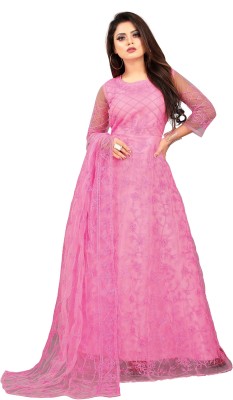 A To Z Cart Anarkali Gown(Pink)