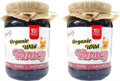 avni's Organic Wild Honey | Pure |Tastier | Healthier| Honey | Enhance Stamina |Regulates BP & Blood Sugar | Each 650 gm - Pack of 2(2 x 325 g)
