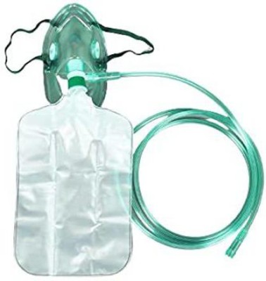 OTICA Non-Rebreathing (NRB) Face Mask High Oxygen Concentration with Reservoir Bag for Adults(Free Size, Pack of 1)