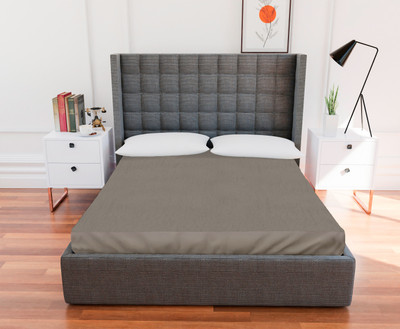 Flipkart SmartBuy Fitted King Size Breathable, Stretchable, Waterproof Mattress Cover(Grey)