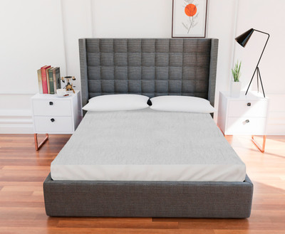 Flipkart SmartBuy Fitted Double Size Breathable, Stretchable, Waterproof Mattress Cover(White)