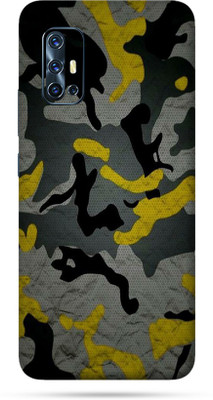 Mclaxa Camouflage Yellow Mobile Skin Fo Vivo 17, Camouflage Yellow, Vivo Y72 Mobile Skin(Multicolor)