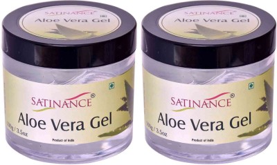 Satinance Aloe Vera Gel 100g - Pack of 2(200 g)