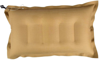 RS ENTERPRISES Air Solid Travel Pillow Pack of 1(Brown)