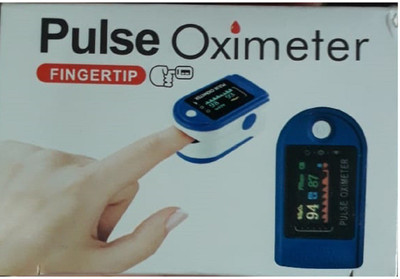Meditech International Pulse Oximeter to check Oxygen Concetration(Spo2) ,Pulse(PR) and perfusion percentage. Pulse Oximeter(Blue)