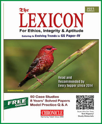 The Lexicon For Ethics, Integrity & Aptitude Book Gs Paper IV-By Niraj Kumar-7th Edition 2021-English Medium(Paperback, Niraj Kumar)