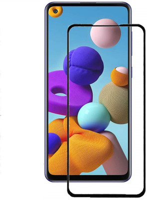 Qtech Edge To Edge Tempered Glass for Samsung Galaxy A21s(Pack of 1)