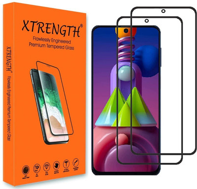 XTRENGTH Edge To Edge Tempered Glass for iQOO Z5 5G(Pack of 2)