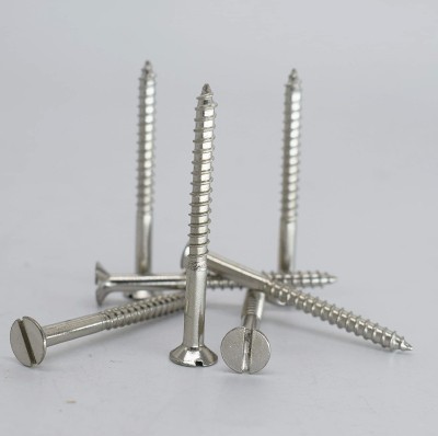 Rab Stainless Steel Flat Head Wood Screw(8 mm Pack of 100)