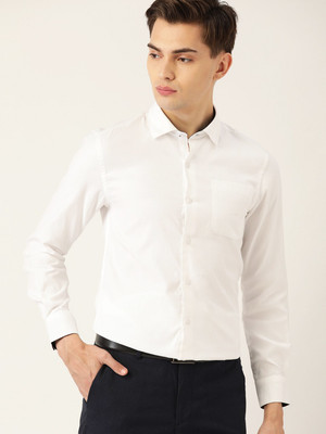 INVICTUS Men Solid Casual White Shirt