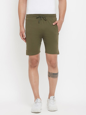 DUKE Printed Men Green Basic Shorts