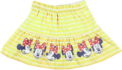 Bodycare Kids Printed Baby Girls A-line Yellow Skirt