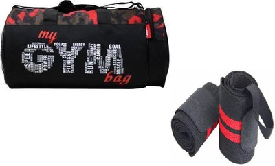 EMMCRAZ Combo my red bag gym bag with wrist support band Home Gym Kit Gym & Fitness Kit(Dry Bag)