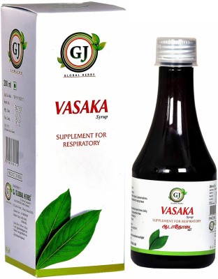 GJ GLOBAL HERBS Adathodai syrup It helps to improve immunity power and then controls cold & cough. No(200 ml, Pack of 1)