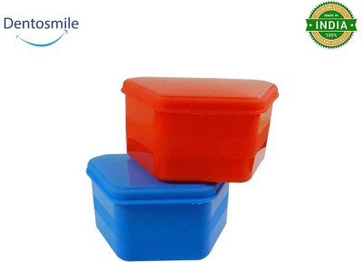 Dentosmile Denture Boxes, Retainer Box Orthodontic Mouth Guard Dental Storage Container/Teeth Storage Box /Pack of 2 Denture Boxes/ Teeth Whitening Kit