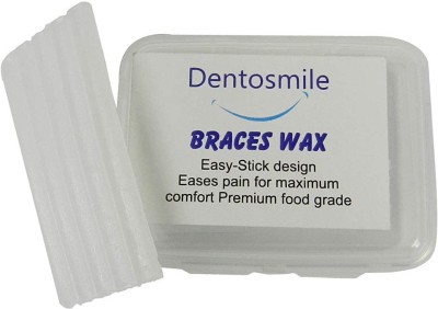 Dentosmile Dental Orthodontic Wax for Braces / Bracket Gum - 5 Strips Per Box/ pack of 4 wax Teeth Whitening Kit