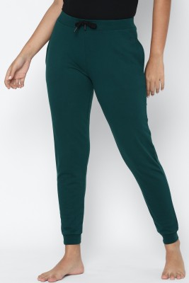 Allen Solly Solid Women Green Track Pants