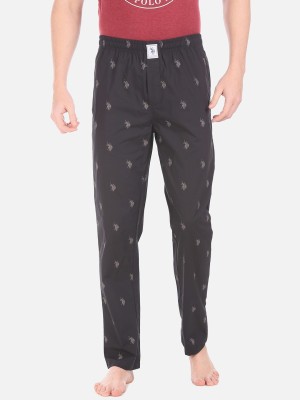 U.S. POLO ASSN. Printed Men Black Track Pants