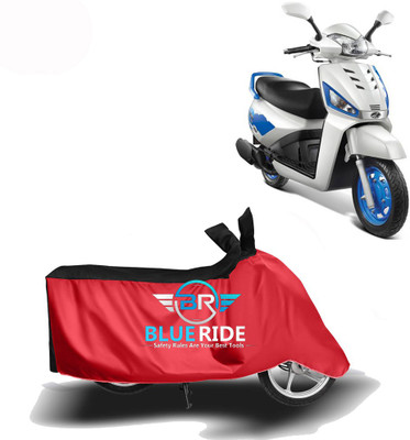 BLOERIDE Two Wheeler Cover for Mahindra(Gusto, Red, Black)