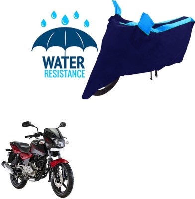 RONISH Waterproof Two Wheeler Cover for Bajaj(Pulsar 180 DTS-i, Black, Blue)